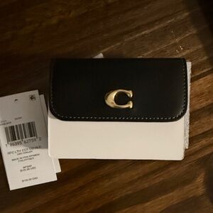 Coach Black and Gold Card Case